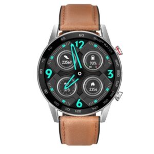 Brown Round Gazzify R95t Smart Watch